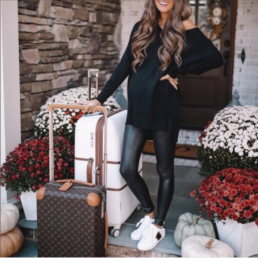 Spanx Maternity Faux Leather Leggings